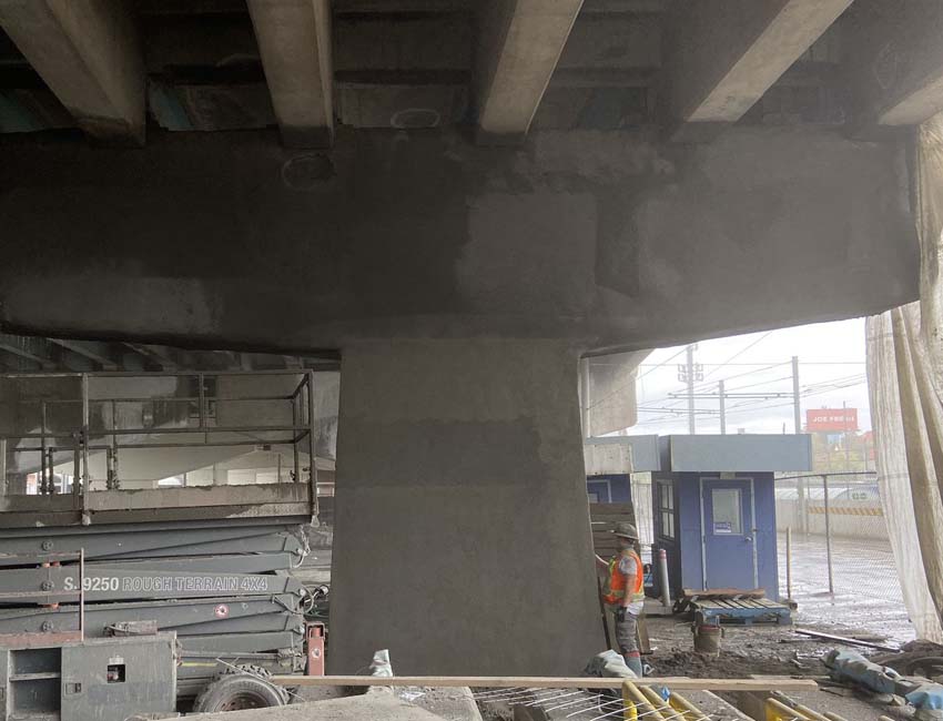 Structural Shotcrete Infrastructure Rehabilitation - The highly adaptable and cost-effective repair of hard to access, overhead, vertical, and curved surfaces is on full display at HC-Matcon’s recently completed rehabilitation of the Gardiner Expressway