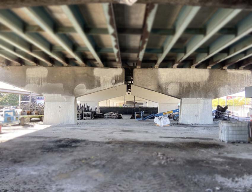 Structural Shotcrete Infrastructure Rehabilitation - The highly adaptable and cost-effective repair of hard to access, overhead, vertical, and curved surfaces is on full display at HC-Matcon’s recently completed rehabilitation of the Gardiner Expressway